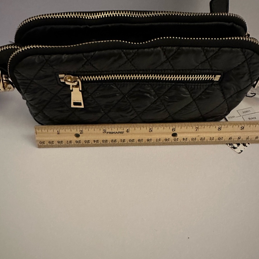 Clava Quilted Black Crossbody Handbag- Brand New!!
